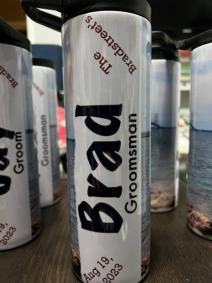 Male Wedding Party Customized Tumblers
