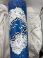 Detroit Lions Paint Splatter Tumbler