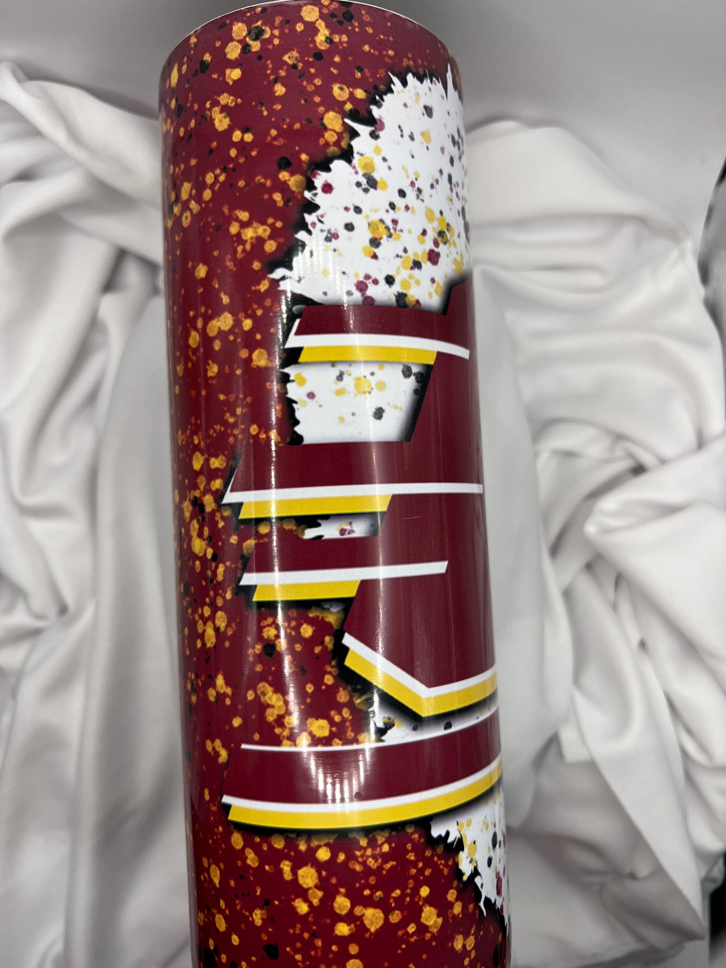 CMU Paint Splatter Tumbler