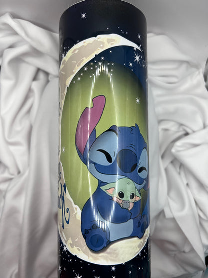 Stitch & Baby Yoda Tumbler