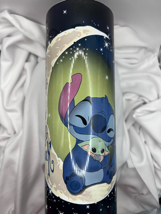 Stitch & Baby Yoda Tumbler