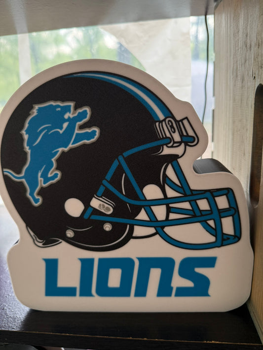 Lions Helmet Lightbox