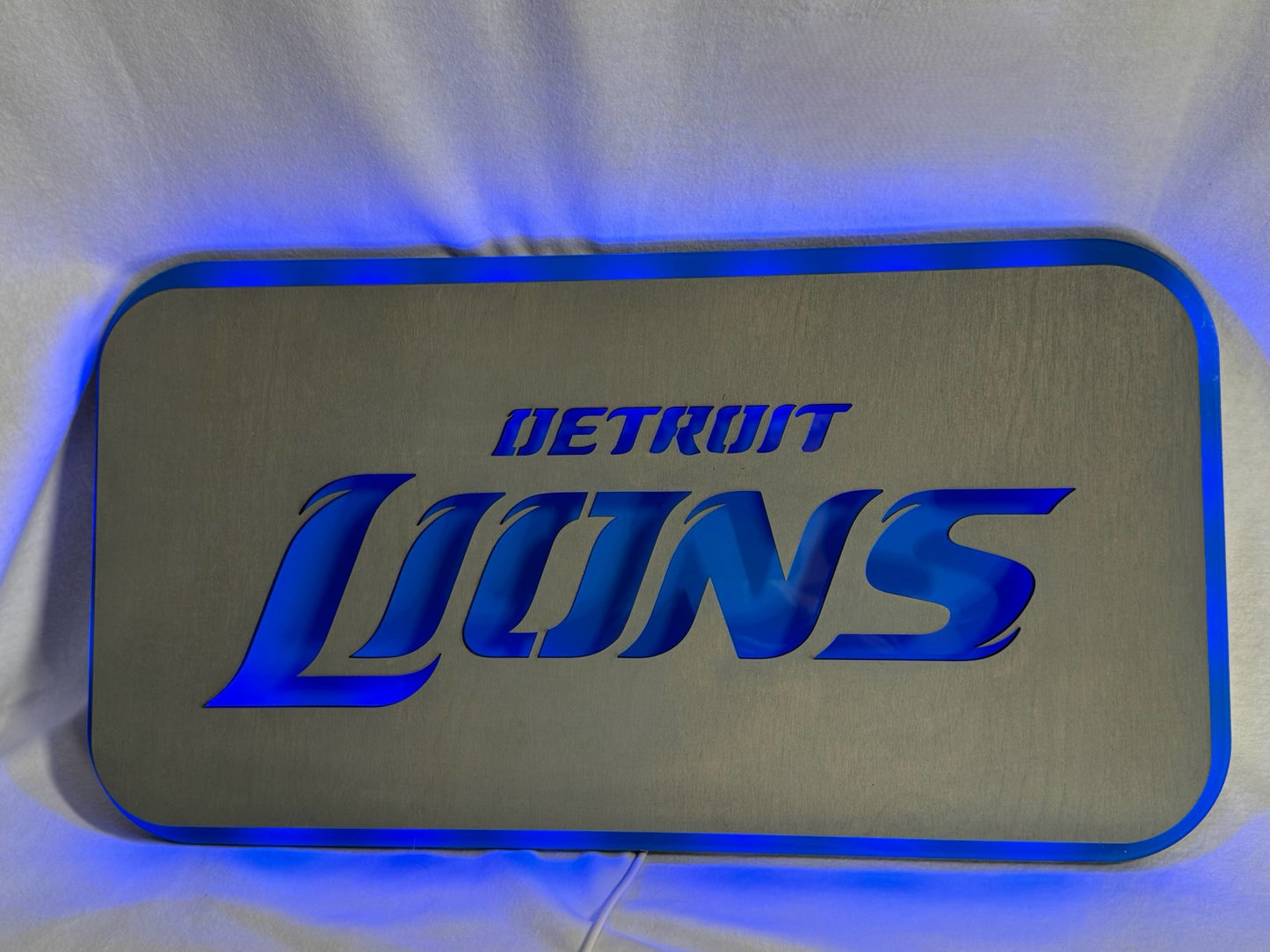 Lions Rectangle Laser Sign